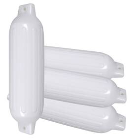 Goplus 940350851089 4 Ribbed Marine 6.5 Inch X 23 Boat Fender Vinyl Bumper Dock Shield Protection White