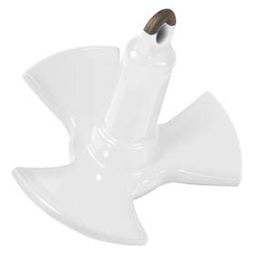 520-w Greenfield 20 Lb White Pvc Coated Iron Tri-fluke River Anchor