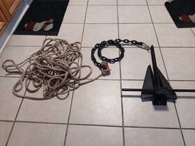 699-11 Greenfield 5lb Anchor With Rope