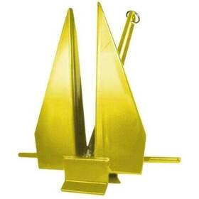 G-p-669-11-y Greenfield Pvc Coated Yellow 8 Lbs. Slip Ring Fluke Anchor