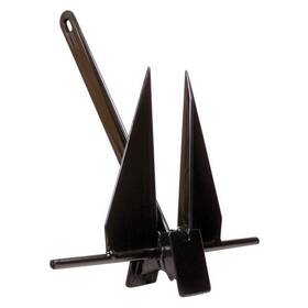 Gpi-13-b Greenfield 12 Lb Black Pvc Coated Iron Fluke Anchor