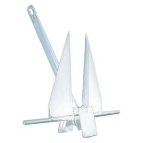 Gpi-17-w Greenfield 16 Lb White Pvc Coated Iron Fluke Anchor