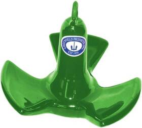 520-fg Greenfield Products Vinyl Coated River Anchor - Green 20 Lb