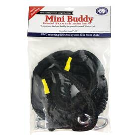 Greenfield Products Inc 788758000410 Mb-b Mini Buddy Inch Pwc Stretch Anchor Bungie Line- Black