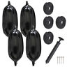 Gs2019588fe Muparkt Black Ribbed Marine Boat Fender Vinyl Bumper Dock Shield