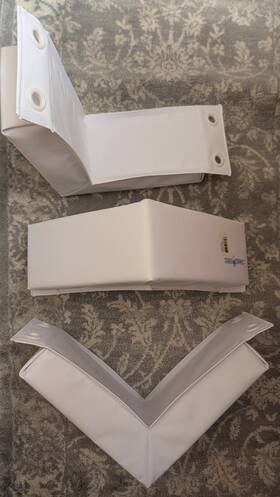 Hull Hugr Hhbc1w Dock Corner Bumper 10 Inch X 4 2.5 Uv And Tear Resistant