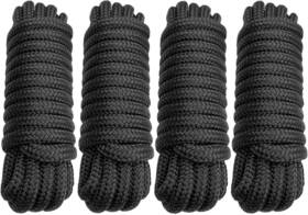 Dlb5820bk04 J-fm Twnthsd Dock Lines 4 Pack 5/8 Inch X 20ft Double Braided Nylon Boat Pre-spliced