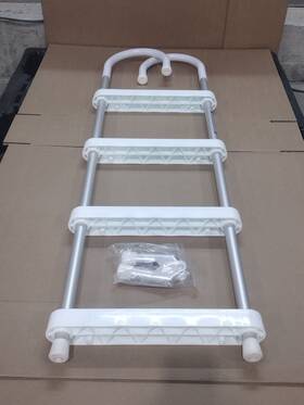 Dmt4a-7 Jif Marine Gunwale Hook Aluminum Ladder - 7 Inch Open Box / Scuff Marks