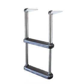 Dmw2 Jif Marine 2-step Telescoping S.s Drop Over Platform Ladder