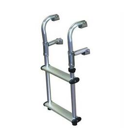 Epu2 Jif Marine Anodized Aluminum Compact 2-step Transom Ladder