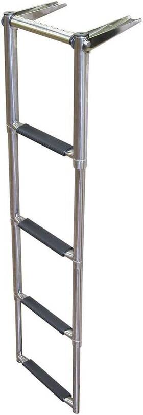 Eqb4 Jif Marine Over Platform Telescoping Boat Ladder 4-step
