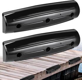 Desb002 Jyincped Dock Fender Bumpers 2 Pack Straight-edge Marine Fenders Side Guard 17-inch Black