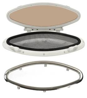 Kimisss6wergok5n Kimiss Boat Porthole 470x210mm Marine Yacht Portlight Oval Window Internal Opening