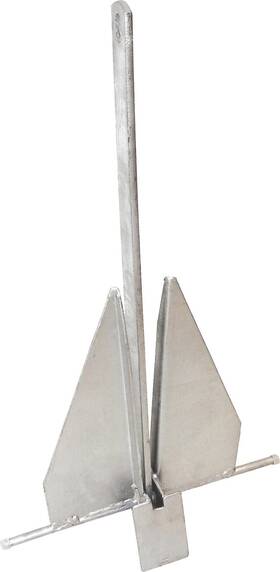 50423 Kimpex Galvanized Steel Fluke Anchor 14 Lbs