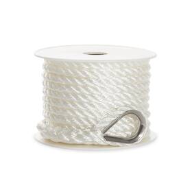 748505 Kimpex 3-strand Anchor Line 50ft - 3/8 Inch Nylon Twisted