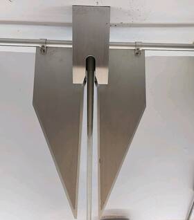 0058207 Lewmar Lfx-15 Aluminum Alloy Anchor 15lb For 39-46ft Boats