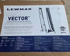 2024008752 Lewmar Vector Manual Shallow-water Anchor - White