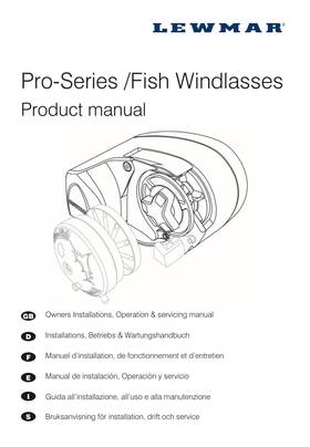 5721406033 Lewmar Pro-series 1000 Windlass Used Parts