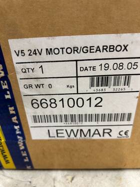 66810012 Lewmar V5/ Motor/gearbox 24v