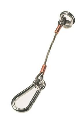 66840028 Lewmar Anchor Strap 12in 4mm Cable With 8mm Caribiner Clip