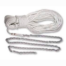 20ft5 Lewmar 743683406263 20ft5/16 G4&200ft 9/16 Line With 3/8 Shackle