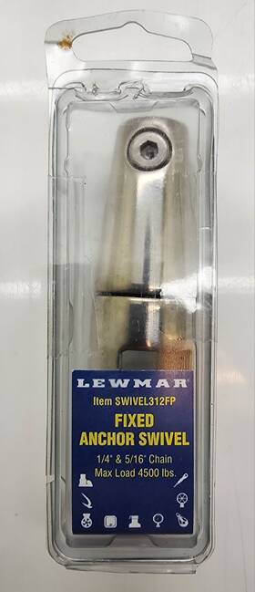 Swivel312fp Lewmar Fixed Anchor Swivel -swivel312fp