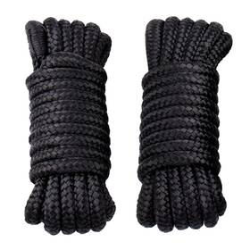 Manumarine 971434978989 Boat Dock Line 3/8 Inch X15ft Double Braided Nylon Rope With 12 Eyelet For Docking