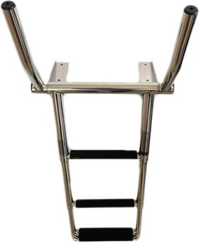 Mc93270036 Marine City 316 Stainless Steel 4-step Over Platform Telescoping Ladder