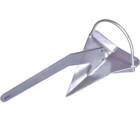 Marinenow 715934423121 Galvanized Shovel Scoop Style Anchor With Roll Bar 6 Kg 14 Lb