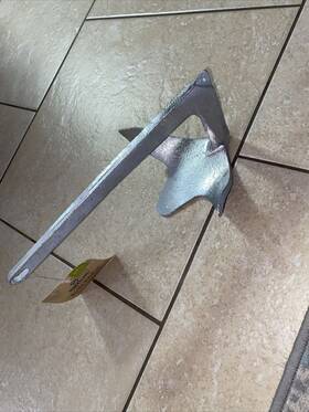 Mn-gb-1 Marinenow 2.2 Lbs 1 Kg Galvanized Steel Bruce/claw Boat Anchor Hot Dipped