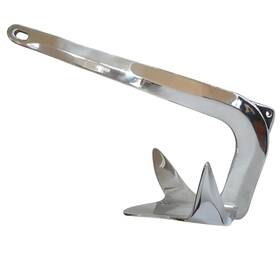 Mn-sb-15 Marinenow 33 Lbs 15 Kg Stainless Steel Bruce/claw Boat Anchor. Boats Up To 40ft