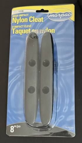 7-0338 Marpac #7-0338 High-impact Nylon Black Plastic Cleat 8 Inch