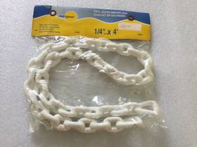 2115-w-don Marpac 7-0596 Vinyl Coated Anchor Chain 1/4 Inch X4ft L Poseidon Boat
