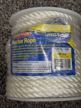 Marpac 7-6434 Anchor Rope 3/8 Inch X 100ft With Free Shipping