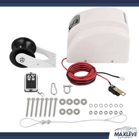 Ma13524501x Maxleve-autopart Boat Anchor Winch Electric Marine 45 Lbs With Wireless Remote Free Fall