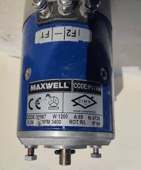 P11166 Maxwell Rare Find 24v Motor For 3500 Windlass Systems