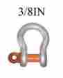 43927465552 Mc6648g Columbus Mckinnon Screw Pin Anchor Shackle 3 8 Inch Galvanized