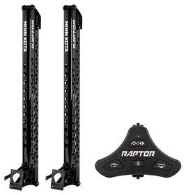 1810600 Minn Kota 1810600/pair Raptor Bundle Pair - 8ft Black Shallow Water Anchors With Footswitch 1810