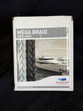 C590a4-20-00025 New England Ropes Mega Braids Dock Line 25ft