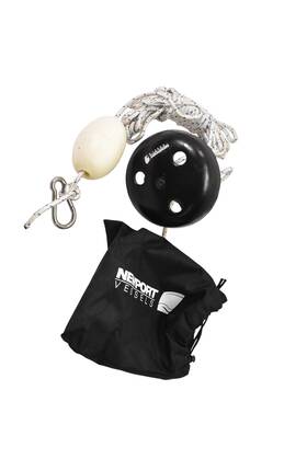 89-530-60 Newport Vessels Black Mushroom Anchor Buoy Float Line Rope Kit Marine Boat