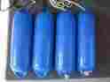 Nf-4 Polyform Used Blue Twin Eye Ship Sail Yacht Boat Fender Buoy 5.5 X 21 4p