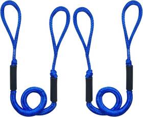 Lqi55813bfl2ggb3i Niutrip 2 Pack 4-5.5 Ft Bungee Boat Dock Line Tie Mooring Rope Docking String