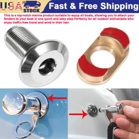 Noqp1505 No-auto 1/2ftft Stainless Steel Quick Release Fender Receiver Boat Cleat Marine Lock Kit