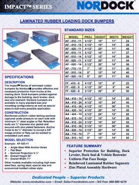 Aa-420-14 Nordock New Dock Bumper Accessories 4.5x20x14