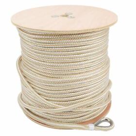 Nbjk-0422-wg Novel Bee 1/2 In X 600 Ft Double Braid Nylon Anchor Line With Stainless Thimble