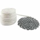 Nbem-0218-wt Novel Bee 9/16 Inch 200 Feet Double Braid Nylon Rope With 5/16 In X 20 Ft Chain