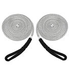 Nbem-0343-02 Novelbee 2 Pack 5/8 Inch 25ft Double Braid Nylon Boat Dock Line Mooring Rope