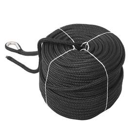 Nbem-0153-bk01 Novelbee 1/2 Inch X250ft Double Braid Nylon Black Anchor Line Safe Workload 1 020 Lbs