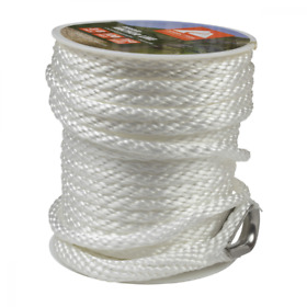 Al38x100 Nylon Braided Marine Anchor Line 3/8inch X 100ft With 250 Lbs Working Load Limit
