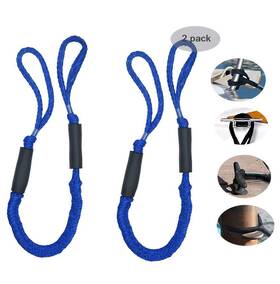 Obeauty 768111175603 Bling Bungee Cord Dock Lines Mooring Rope 3.5 Ft Dark Blue 2 Pack